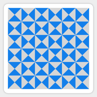 Blue and Gray Big Dipper Patchwork Pattern Sticker